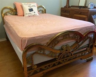 Beautiful and unique brass bed