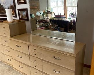 Mid Century Modern Dresser with mirro