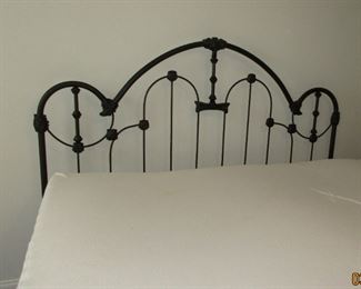 black iron king bed