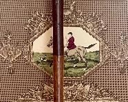 Item 135: Carved Camel Head Cane - 35": $28