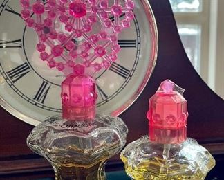 Item 141: (2) Betsy Johnson Bottles of Perfume with Pink Covers: $18/each