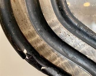 detail - please note cracking to paint