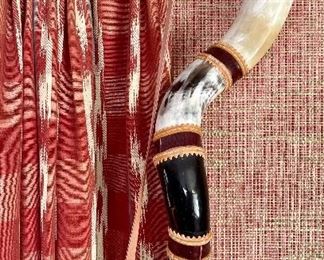 Item 203: Decorative Drinking Horn - 27.5": $45