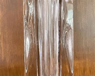 Item 66: Nambe Heavy Crystal Vase - 3.5" x 10.25": $45