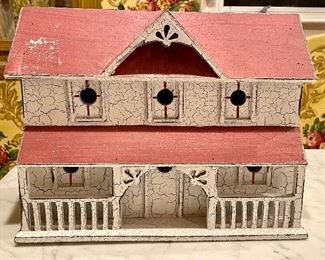 Item 260: Decorative White House with Red Roof - 14" x 10.5": $14