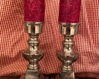 Item 124: Pair of Candlesticks - 10.5": $32