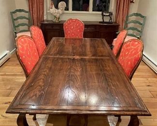 Item 117: (6) Beautifully Upholstered Chairs: $595 Chairs - 23"l x 19"w x 41"h