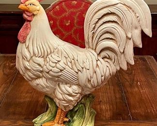 Item 99: Large Ceramic Rooster - 20": $45