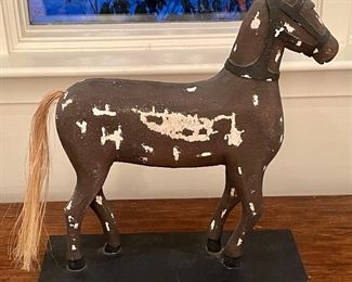 Item 123: Shabby Chic Horse - 14.75" x 17": $24