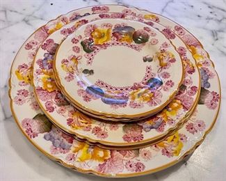 Item 264: Woods Burslem England Set of 5 Plates: $18