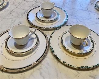 Item 267: Three Royal Doulton Place Settings - Patterns - St. Regis, Forsyth, Pavanne: $65 for all