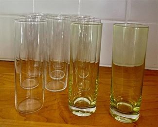Item 164: Lot of 11 Glasses (2 green): $18