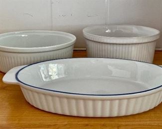 Item 92: Set of Casserole Baking Dishes: $24 Dishes - 7.75" x 2.75" Oval - 11.75" x 1.5"