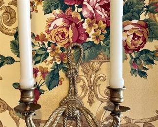 Item 277: Brass Sconces - 8.5" x 11": $24 for both