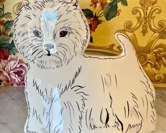 Item 73: Scottie Dog Planter - 10": $18