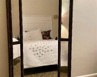 Item 56: Large Standing Mirror - 30"l x 2"w x 59.5"h: $245