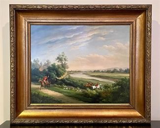 Item 54: Oil Painting on Board Signed Humphrey - 26.75" x 22.75": $325