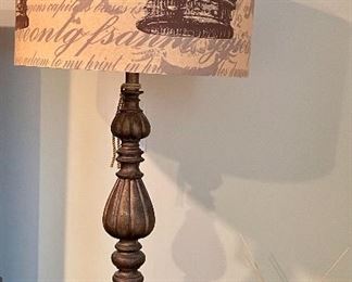 Item 50: (2) Decorative Lamps - 34": $38/each