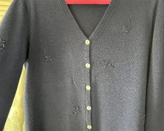Item 231: Gilda's (Newton, MA) Navy Cardigan: $85
