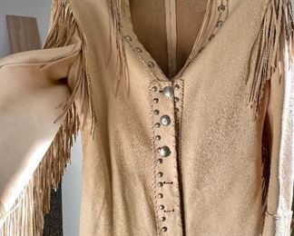 Item 234: Designer Suede Fringe Jacket: $225