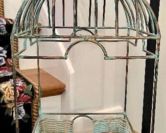 Item 240: Iron Birdcage Decor - 10.75" x 24": $35