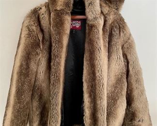 Item 242: Vintage Valley Faux Fur Coat: $75