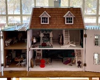 Item 246: Victorian Dollhouse (some condition issues - you will have to re-glue some of the Victorian Trim: $145