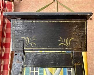 detail - back of ladder - missing one screw on left hinge