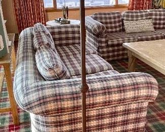 Item 193: Iron Standing Lamp with Pierced Copper Shade - 64": $165