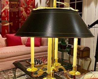 Item 286: French Tole Lamp - 38": $245