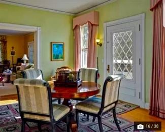 This photograph is not from the home we are doing the sale in… We just thought it was funny that John Travolta is selling his house in Maine and he has the same carpet as we have here!