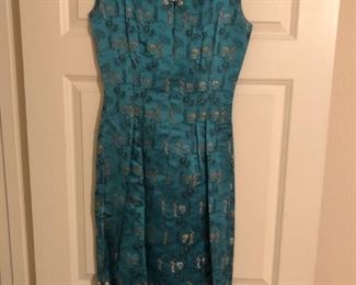 Vintage tailored silk dress