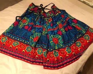 Vintage Leslie Faye Cape/ Wrap skirt