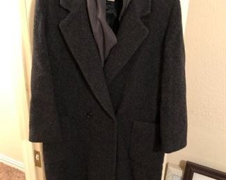 Vintage Cassidy winter wool coat with scarf.