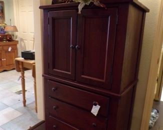 armoire, dark dusty looking mahogany color