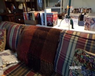 plaid sofa