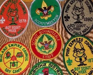 Boy Scouts of America and Girl Scout vintage items. Some local Pony Express and Midland Empire Councils