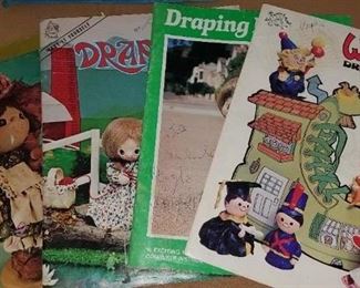 Much vintage paper ephemera. Magazines on Draping