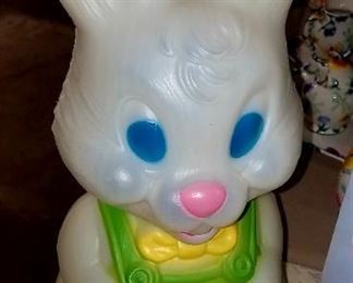 Vintage Easter Bunny 19" blow mold