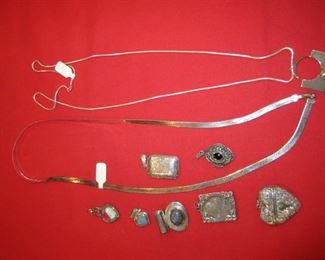 STERLING SILVER LOCKETS AND CHAINS