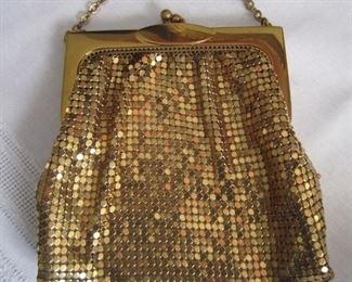 gold mesh purse