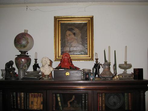Antique Oil Painting, Assorted Antiques