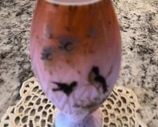 Thomas Webb satin glass vase