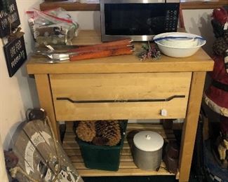 Butcher block table