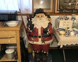 Large fiberglass Santa Claus