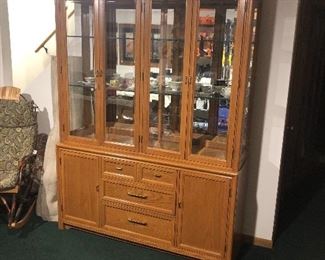 Second of two large China cabinets