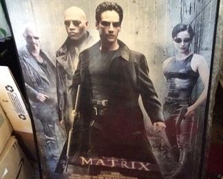 Matrix Original poster signed by Andy and Larry Wachowski 