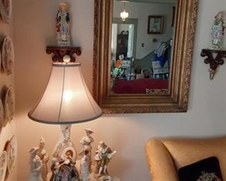 mirror and figurines