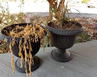 two flowerpots