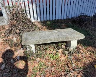 concrete bench